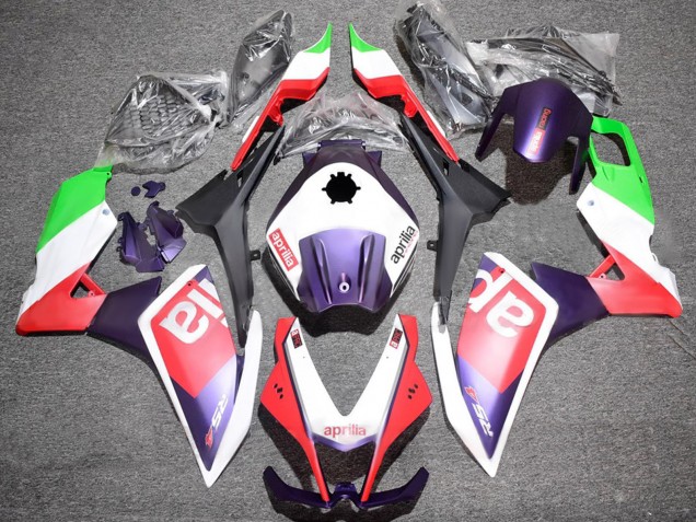 2012-2018 Aprilia RS4 50 125 Motorcycle Fairings - White Green Red Purple