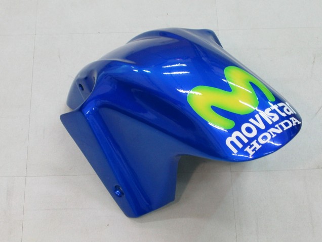 2004-2007 Honda CBR600 F4i Motorcycle Fairings - Blue Yellow Green MoviStar
