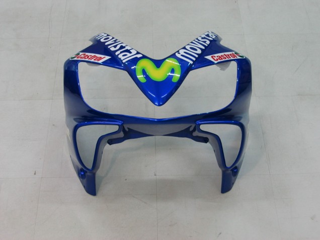 2004-2007 Honda CBR600 F4i Motorcycle Fairings - Blue Yellow Green MoviStar