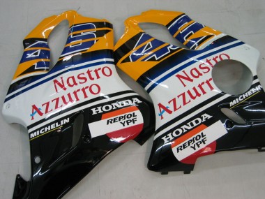 Cheap 2004-2007 Honda CBR600 F4i Motorcycle Fairings - Yellow Blue White Black Nastro Azzurro
