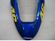 2004-2007 Honda CBR600 F4i Motorcycle Fairings - Yellow Blue White Black Nastro Azzurro