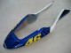 2004-2007 Honda CBR600 F4i Motorcycle Fairings - Yellow Blue White Black Nastro Azzurro