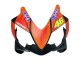 2004-2007 Honda CBR600 F4i Motorcycle Fairings - Matte Black Orange Rossi