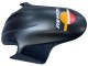 2004-2007 Honda CBR600 F4i Motorcycle Fairings - Matte Black Orange Rossi