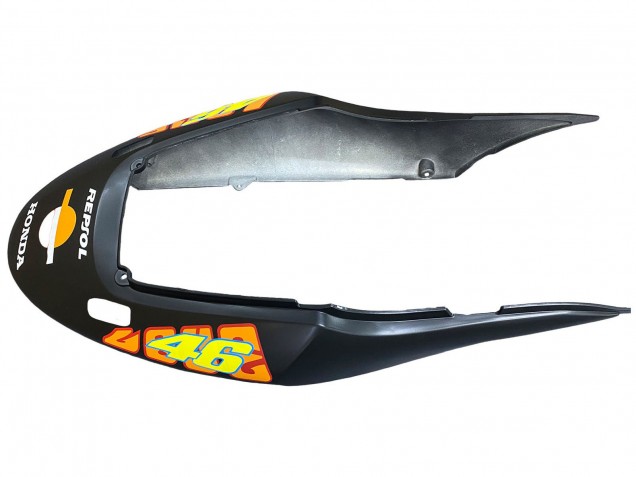 2004-2007 Honda CBR600 F4i Motorcycle Fairings - Matte Black Orange Rossi
