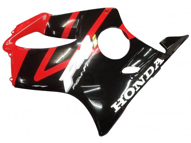 2004-2007 Honda CBR600 F4i Motorcycle Fairing - Red Glossy Black
