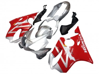 Cheap 2004-2007 Honda CBR600 F4i Motorcycle Fairings - Silver Red