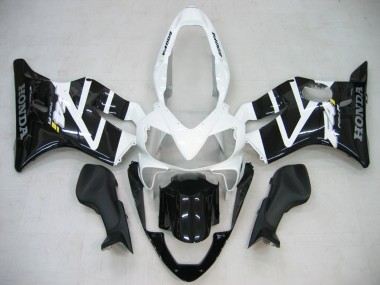 Cheap 2004-2007 Honda CBR600 F4i Motorcycle Fairing - White Glossy Black