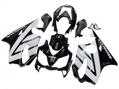 Cheap 2004-2007 Honda CBR600 F4i Motorcycle Fairings - White Glossy Black