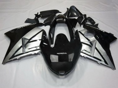 Cheap 1996-2007 Honda CBR1100XX Blackbird Motorcycle Fairings - Silver Glossy Black