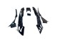1991-1994 Honda CBR600 F2 Motorcycle Fairings - Silver Glossy Black