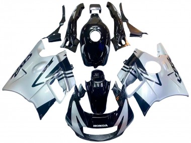 Cheap 1991-1994 Honda CBR600 F2 Motorcycle Fairings - Silver Glossy Black