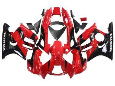 Cheap 1997-1998 Honda CBR600 F3 Motorcycle Fairings - Red Glossy Black