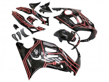 Cheap 1997-1998 Honda CBR600 F3 Motorcycle Fairing Kits - Red Glossy Black