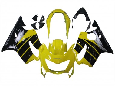 Cheap 1999-2000 Honda CBR600 F4 Motorcycle Fairings - Yellow Glossy Black