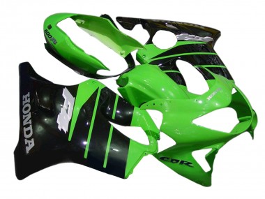 Cheap 1999-2000 Honda CBR600 F4 Motorcycle Fairings - Green Glossy Black