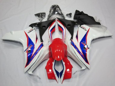 Cheap 2011-2013 Honda CBR600F Motorcycle Fairings - White Red Blue HRC