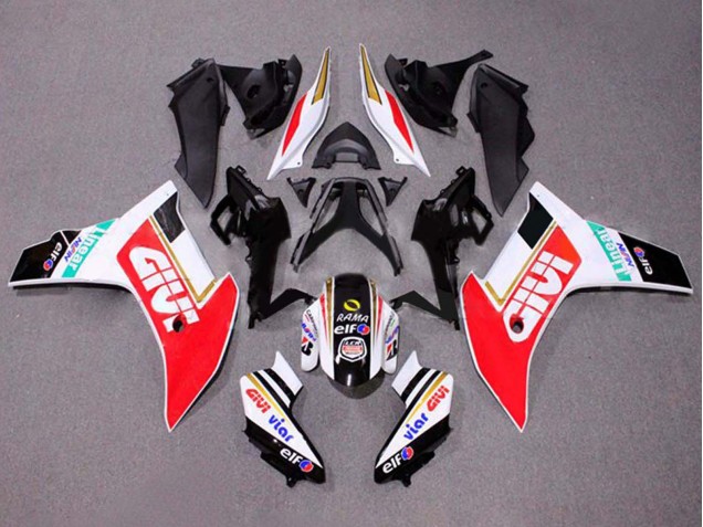 2011-2013 Honda CBR600F Motorcycle Fairings - White Red Gold Glossy Black Givi