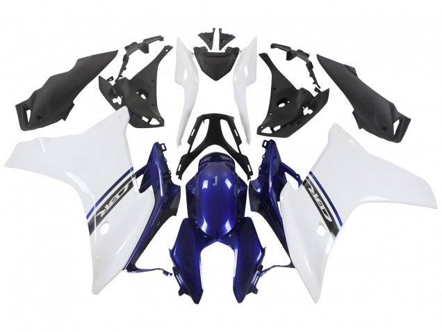 2011-2013 Honda CBR600F Motorcycle Fairings - White Blue