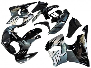 Cheap 1992-1993 Honda CBR900RR 893 Motorcycle Fairings - Silver Glossy Black