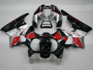 Cheap 1992-1993 Honda CBR900RR 893 Motorcycle Fairings - Silver Red Glossy Black