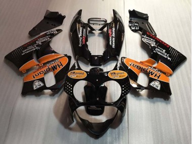 Cheap 1992-1993 Honda CBR900RR 893 Motorcycle Fairings - Glossy Black Orange Hm Plant