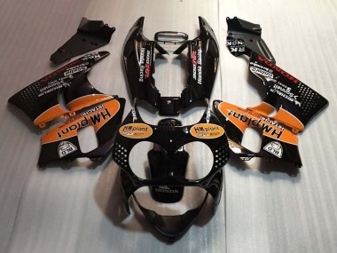 Cheap 1992-1993 Honda CBR900RR 893 Motorcycle Fairings - Glossy Black Orange Hm Plant