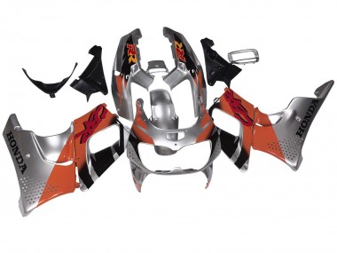 Cheap 1994-1995 Honda CBR900RR 893 Motorcycle Fairings - Silver Orange Glossy Black