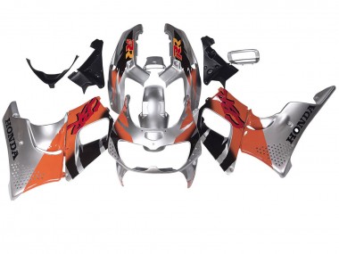 Cheap 1994-1995 Honda CBR900RR 893 Motorcycle Fairings - Silver Orange Glossy Black