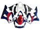 2000-2001 Honda CBR900RR 929 Motorcycle Fairing - White Red Blue
