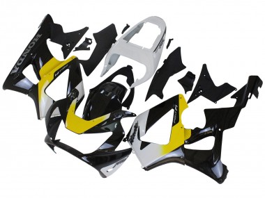 Cheap 2000-2001 Honda CBR900RR 929 Motorcycle Fairings - White Yellow Glossy Black