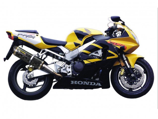 2000-2001 Honda CBR900RR 929 Motorcycle Fairings - Yellow Dark Blue