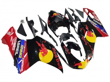 Cheap 2007-2014 Ducati 848/1098/1198 Motorcycle Fairings - Glossy Black Yellow Blue Red Bull