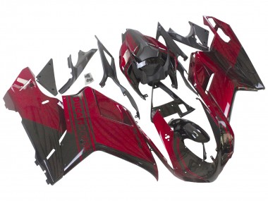 Cheap 2007-2014 Ducati 848 Motorcycle Fairing - Red Glossy Black