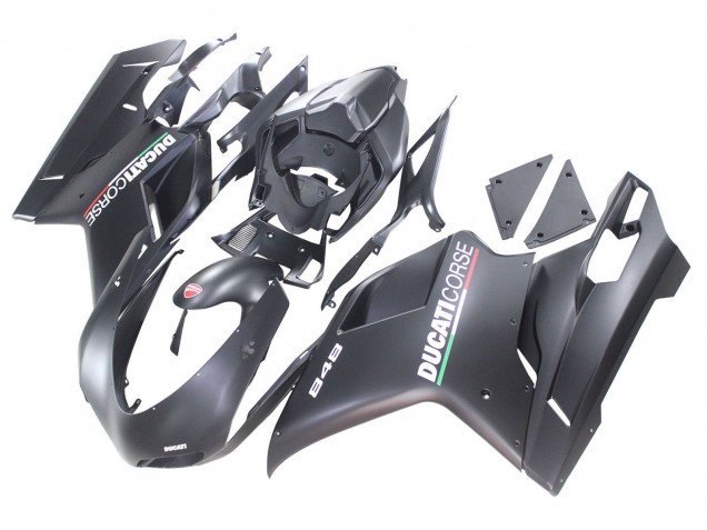 2007-2014 Ducati 848 Motorcycle Fairings - Matte Grey