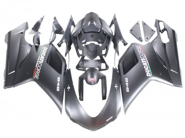 Cheap 2007-2014 Ducati 848 Motorcycle Fairings - Matte Grey