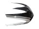 2007-2014 Ducati 848/1098/1198 Motorcycle Fairings - White Glossy Black Corse