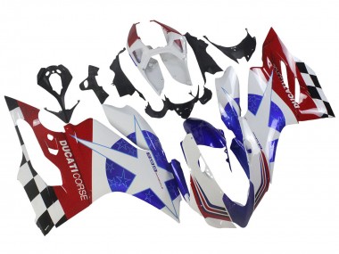 Cheap 2011-2014 Ducati Panigale 899 Motorcycle Fairings - White Blue Red Black