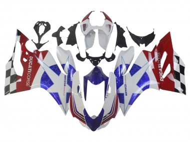 Cheap 2011-2014 Ducati Panigale 899 Motorcycle Fairings - White Blue Red Black