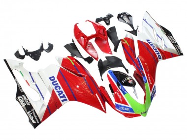 Cheap 2011-2014 Ducati Panigale 899/1199 Motorcycle Fairings - White Red Green Blue Glossy Black Flex-Box
