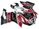 2011-2014 Ducati Panigale 899/1199 Motorcycle Fairings - White Red Glossy Black Aruba.it 7