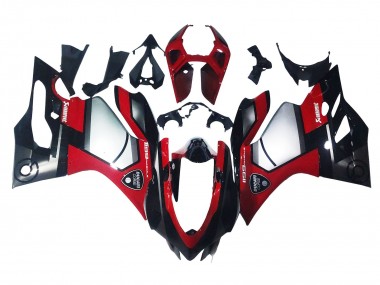 Cheap 2011-2014 Ducati 1199 Motorcycle Fairings - Red Silver Black