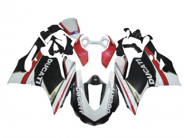 Cheap 2011-2014 Ducati Panigale 1199 Motorcycle Fairings - White Red Black