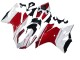 2011-2014 Ducati 1199 Motorcycle Fairings - White Red Glossy Black