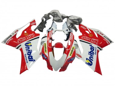 Cheap 2011-2014 Ducati Panigale 899/1199 Motorcycle Fairings - White Red Blue Valsir Fiamm