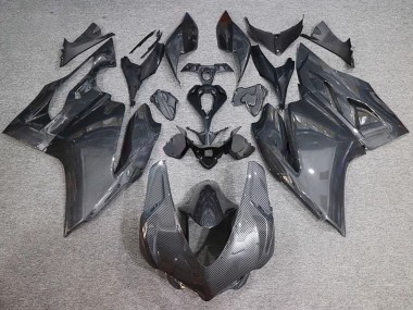Cheap 2015-2020 Ducati 959/1299 Motorcycle Fairings - Black Carbon Fiber Style
