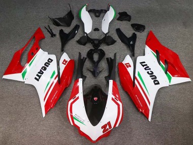 Cheap 2015-2020 Ducati 959/1299 Motorcycle Fairings - White Red Green Glossy Black 21
