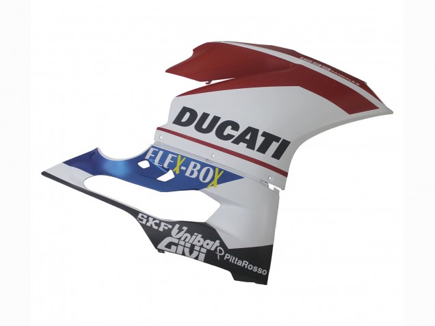 2015-2020 Ducati 1299 Motorcycle Fairings - White Red Blue Matte Black Unibat Flex-Box