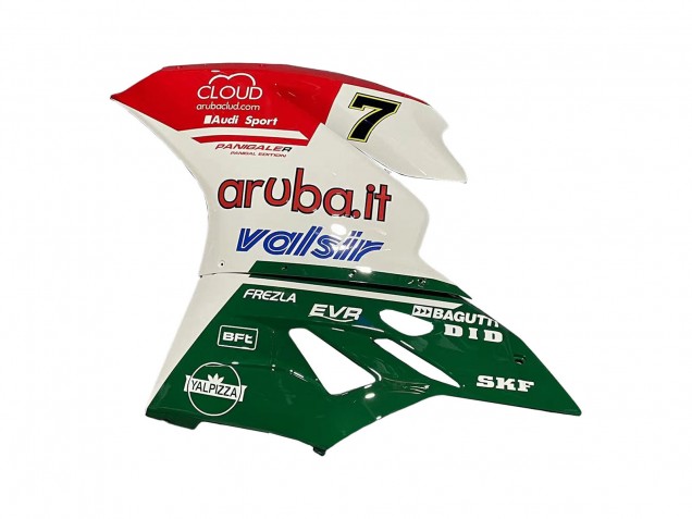 2015-2020 Ducati 959/1299 Motorcycle Fairings - White Red Green Valsir Fiamm 7