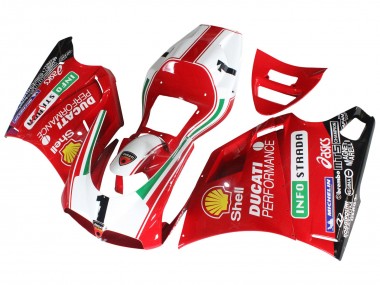 Cheap 1993-2005 Ducati 748/916/996/998 Motorcycle Fairings - White Red Yellow Green Glossy Black Performance